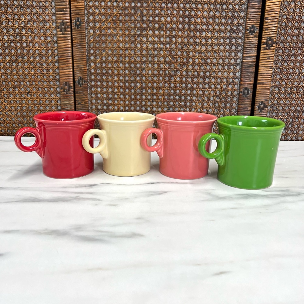Fiesta mugs replacement decor coffee cup pink green red